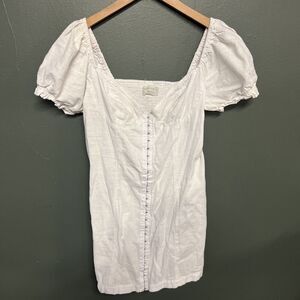 Urban Outfitters UO Off The Shoulder White Mini Dress size Large